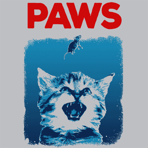 Paws T-Shirt Funny Jaws Shark Week - Textual Tees