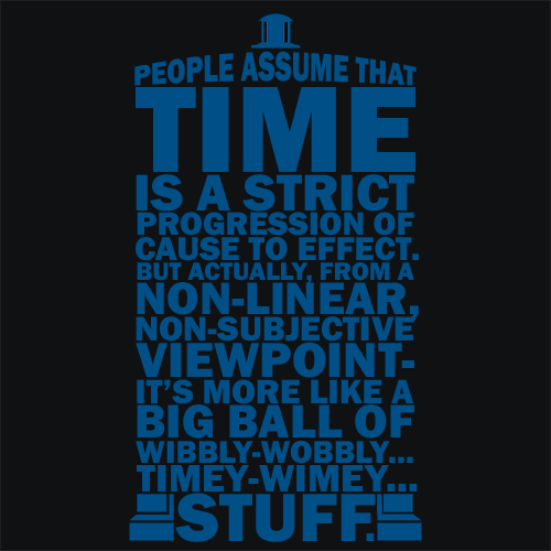 Tardis Typography T-Shirt - Textual Tees