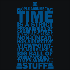 Tardis Typography T-Shirt - Textual Tees