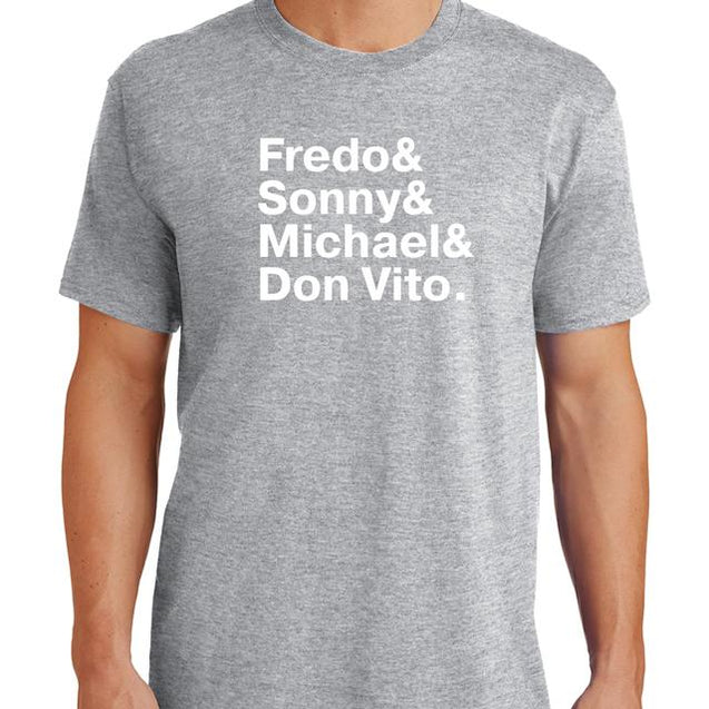 The Godfather Names T-Shirt - Textual Tees