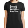 The Godfather Names T-Shirt - Textual Tees