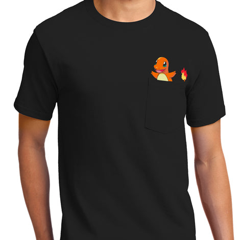 Charmander Pocket T-Shirt - Textual Tees