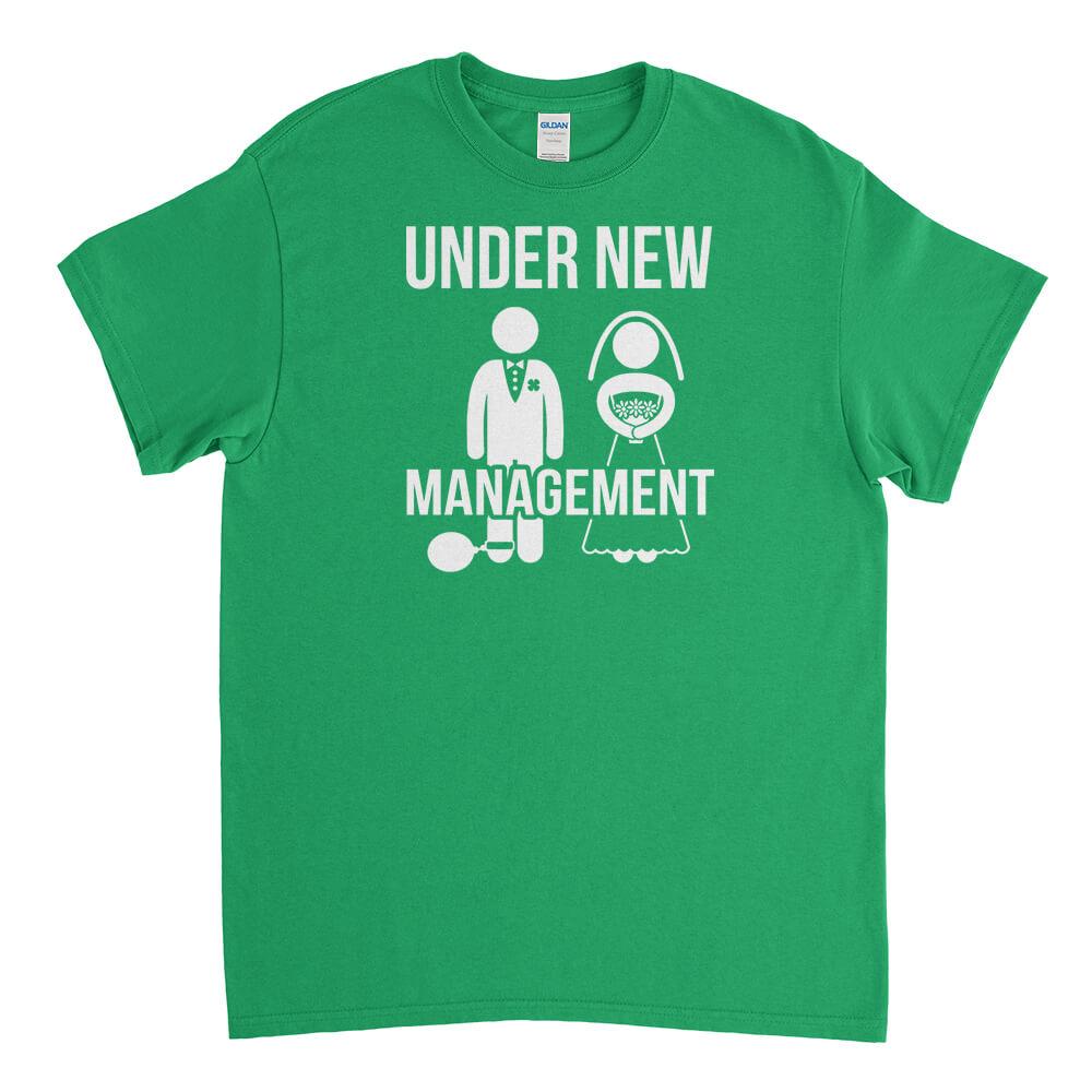 Under New Management Mens T-Shirt - Textual Tees
