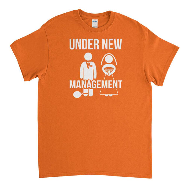 Under New Management Mens T-Shirt - Textual Tees