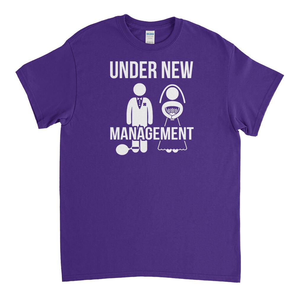 Under New Management Mens T-Shirt - Textual Tees