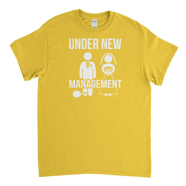 Under New Management Mens T-Shirt - Textual Tees