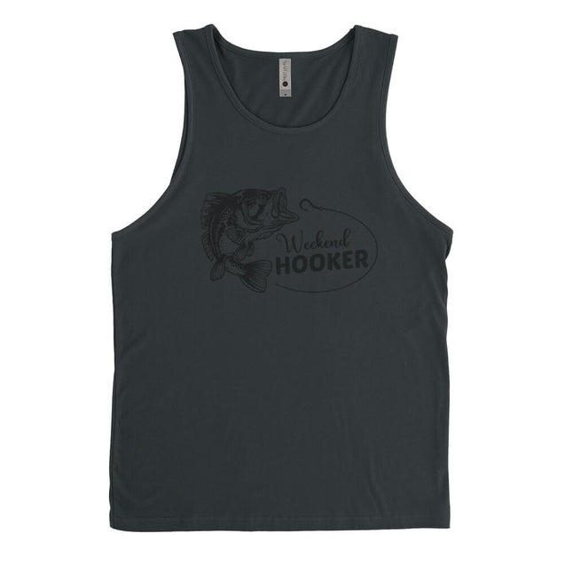 Weekend Hooker Fishing Mens Tanktop - Textual Tees