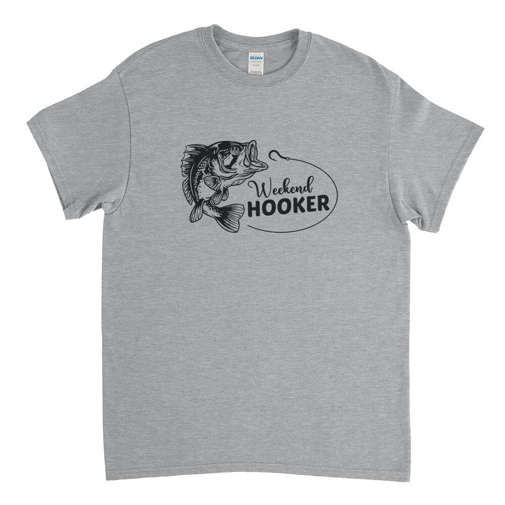 Weekend Hooker Fishing Mens T-Shirt - Textual Tees