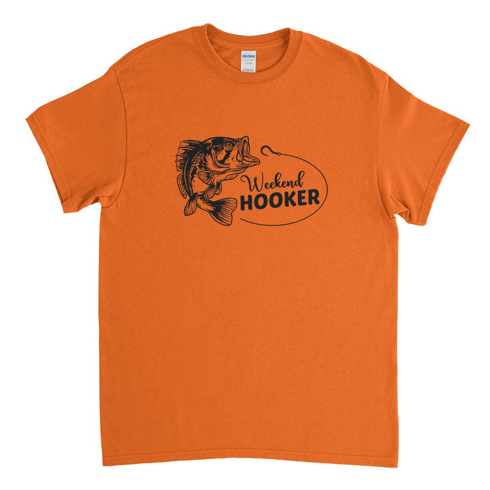 Weekend Hooker Fishing Mens T-Shirt - Textual Tees