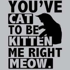 You've Cat To Be Kitten Me Right Meow T-Shirt - Textual Tees